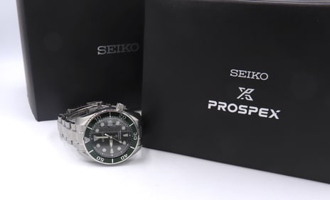 Seiko Prospex Automatic Green Bezel 44mm Watch