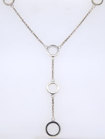 Tiffany & Co Lariat Circle station necklace