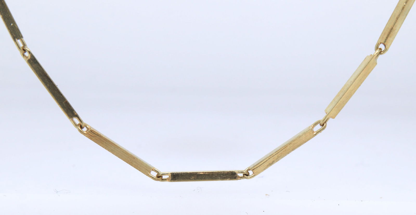 14kt Yellow gold Bar link chain necklace (1 of 4)