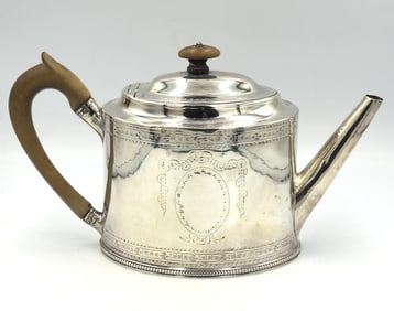 18th Century Hester Bateman sterling silver teapot