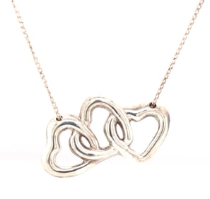 Tiffany & Co triple heart necklace in sterling silver