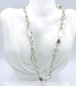Michael Dawkins pearl necklace in 925 sterling silver