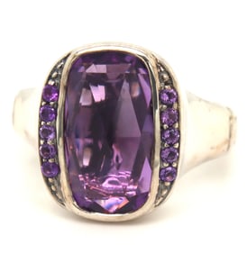 John Hardy Batu bamboo amethyst ring