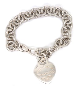 Tiffany & Co return to Tiffany heart shaped tag bracelet