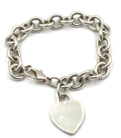 Tiffany & Co bracelet with heart shaped charm