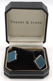 925 Sterling silver Dodger Stadium cuff links