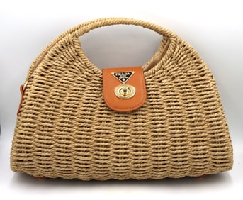 Natural summer beach tote bag