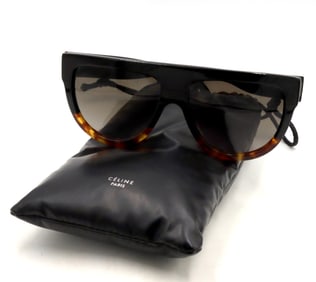 Celine Gradient black Havana sunglasses