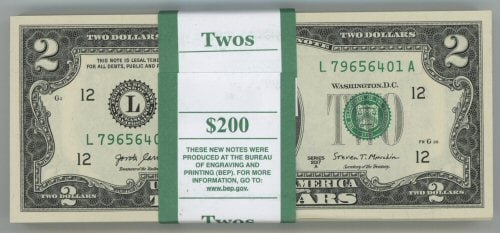 2017-A Series $2 Federal Reserve Notes – Sequential Pack (L)