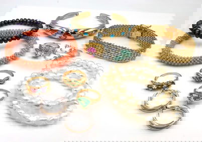 Group lot of Vintage 925 sterling silver mixed jewelry