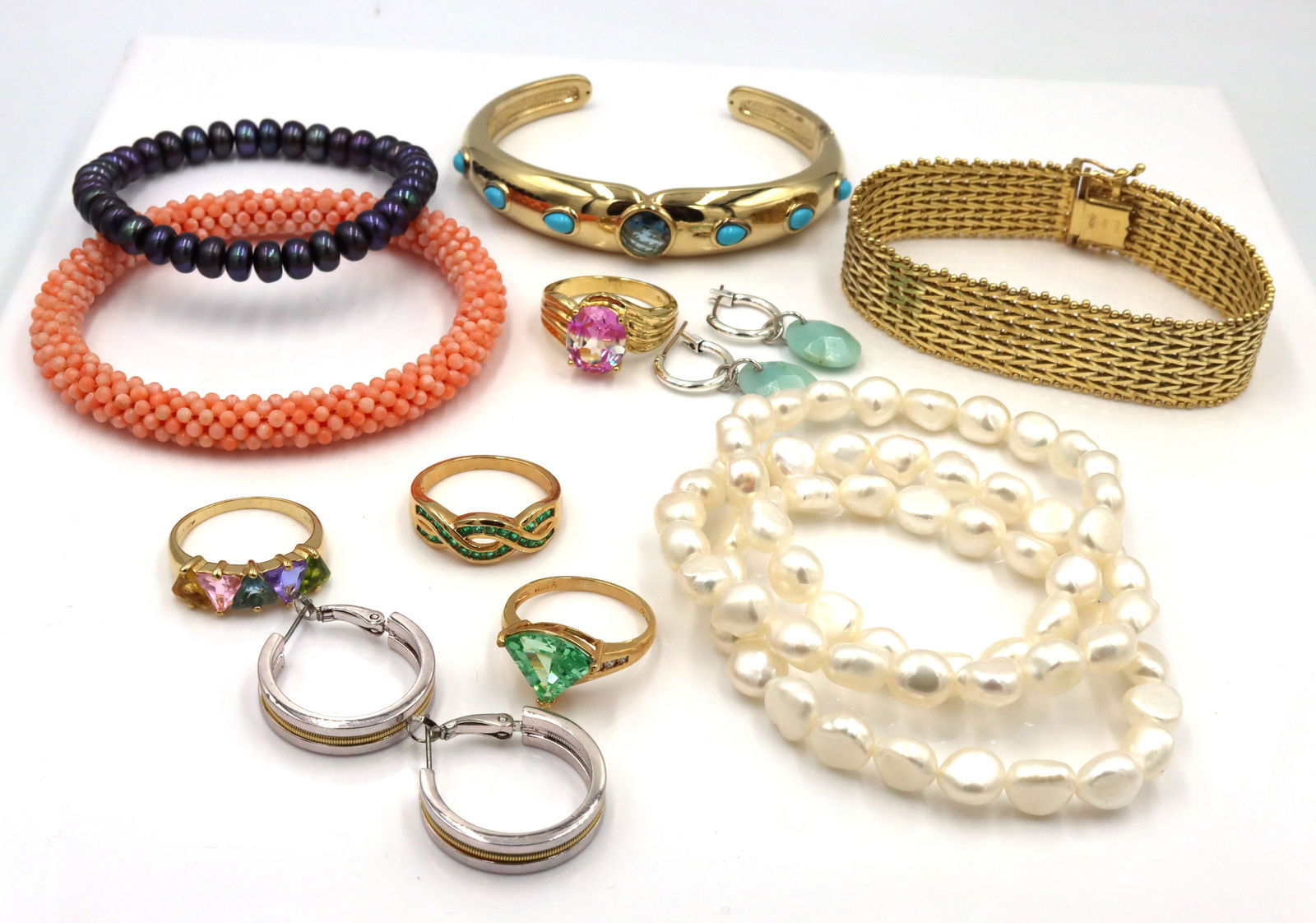 Group lot of Vintage 925 sterling silver mixed jewelry (1 of 9)