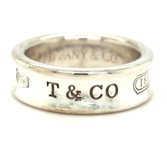 Tiffany & Co 1837 band in sterling silver