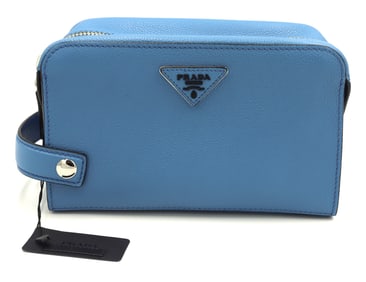 Prada Leather Wristless Bag