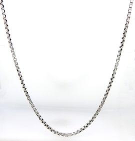 David Yurman box chain necklace in 925 sterling silver