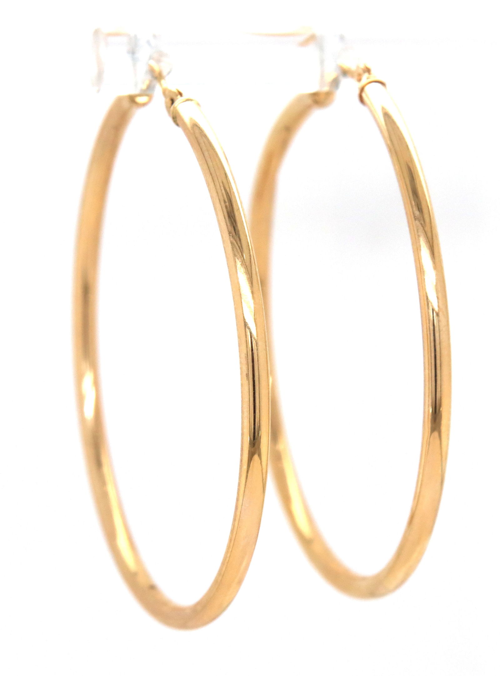 14kt Yellow gold hoop earrings (1 of 5)