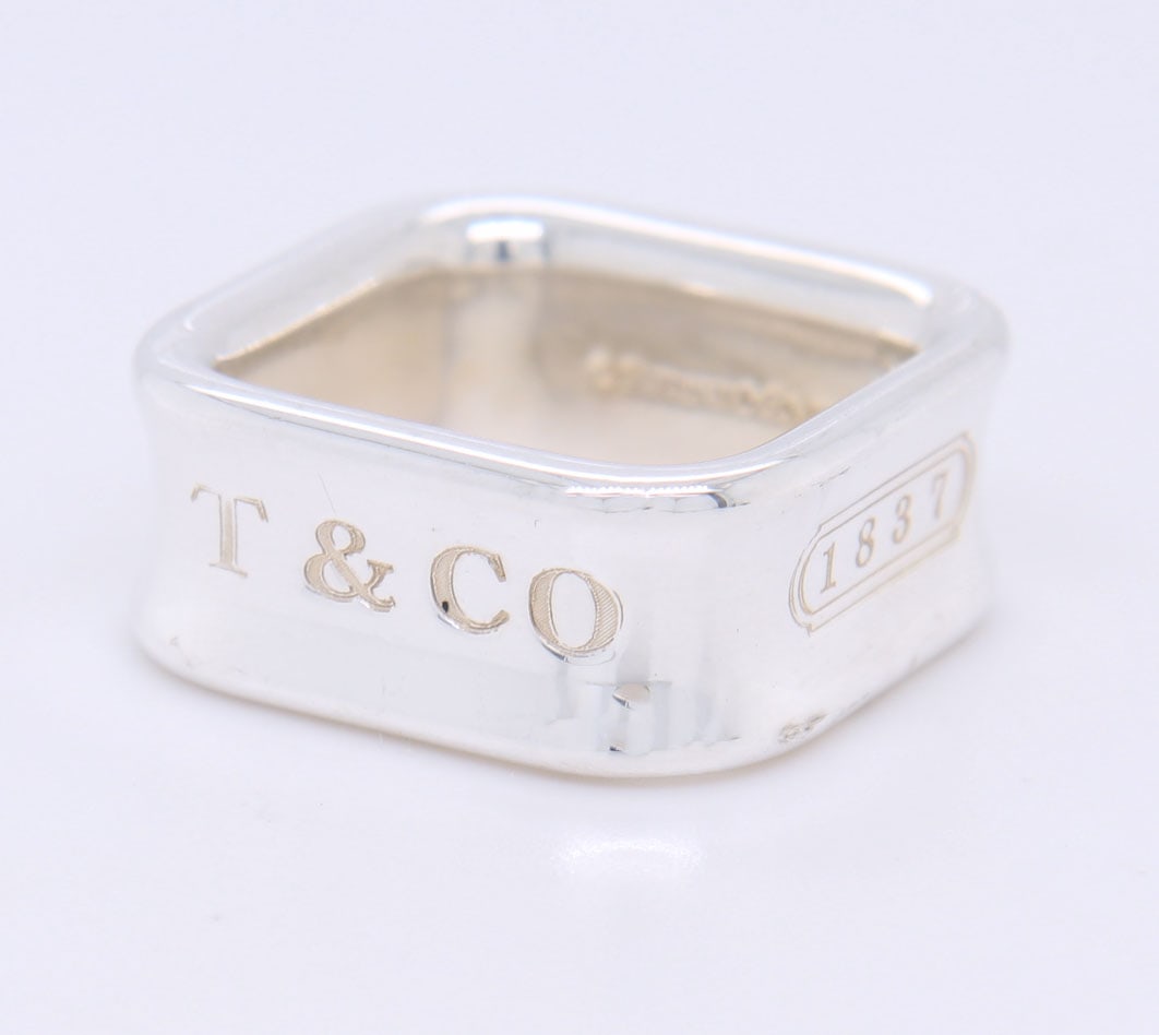 Tiffany & Co 1837 Square Band Ring (1 of 3)