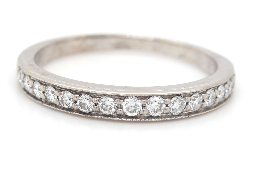 18kt White gold diamond band (1 of 4)