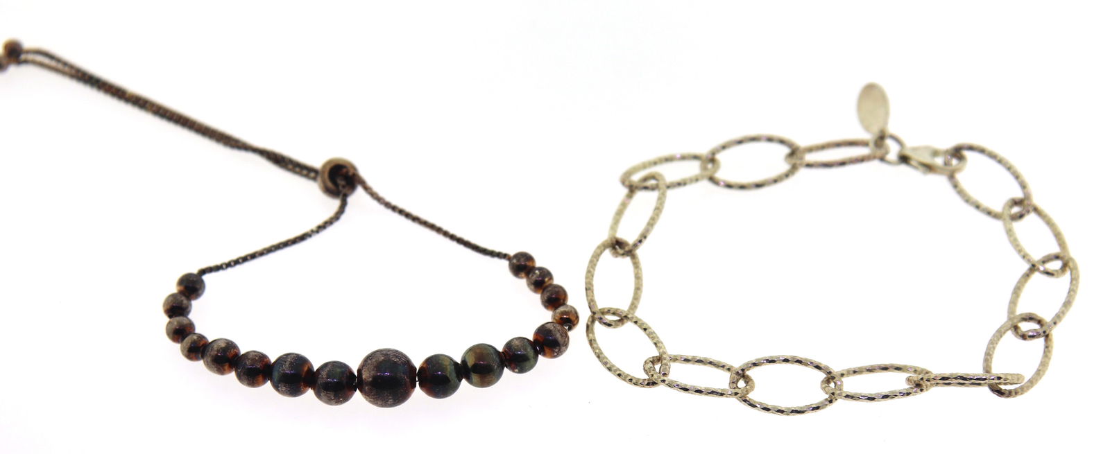 Lot of 2 Sterling Silver Bracelets (1 of 5)