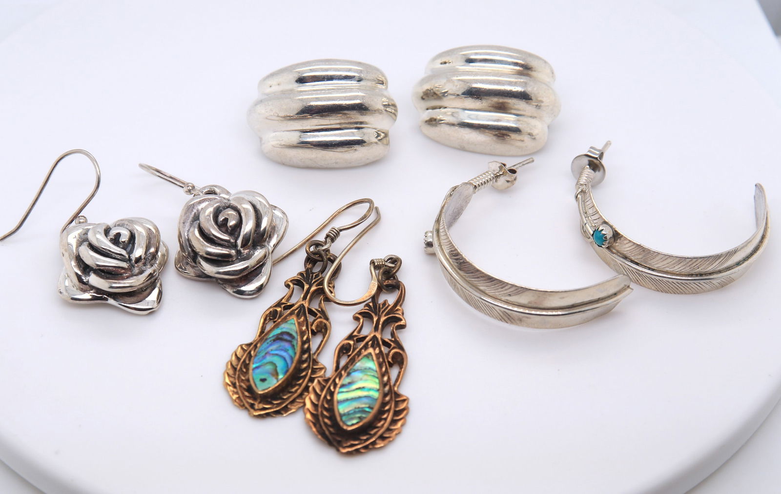 Group of 4 Sterling Silver Earrings (1 of 5)