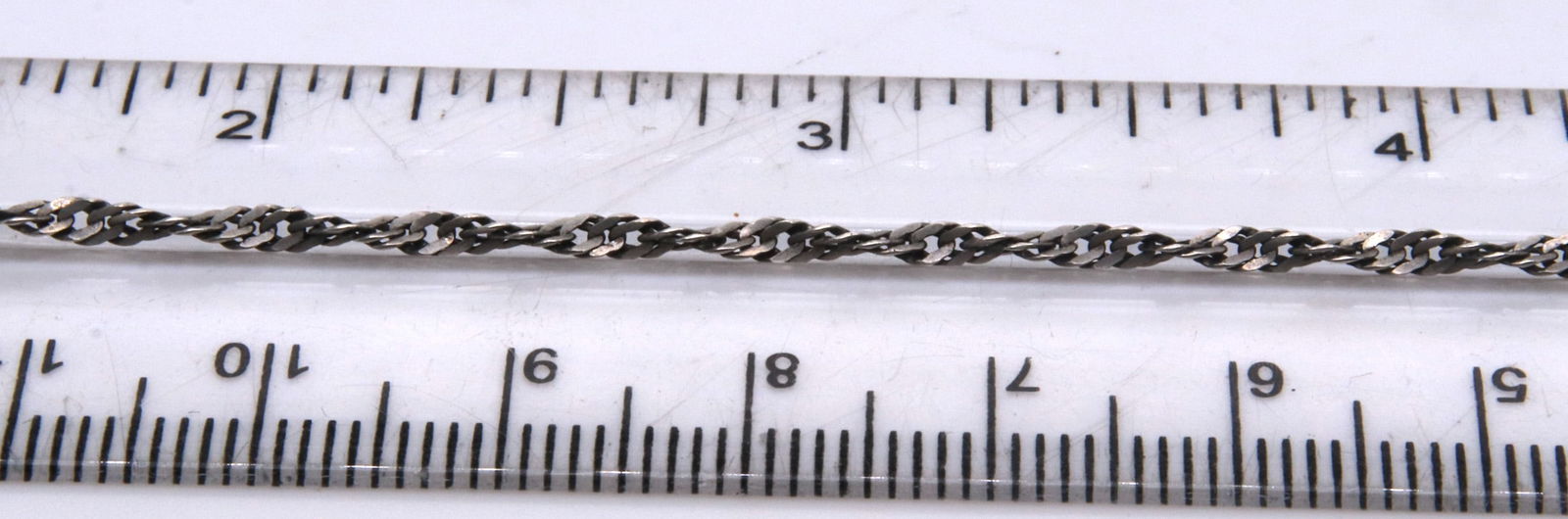 Vintage Sterling Silver Rope Chain Necklace (1 of 4)