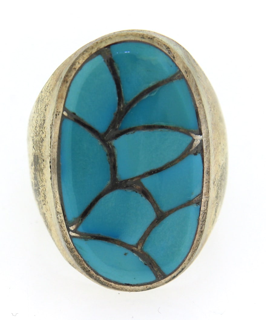 925 Sterling Silver Turquoise Ring (1 of 4)