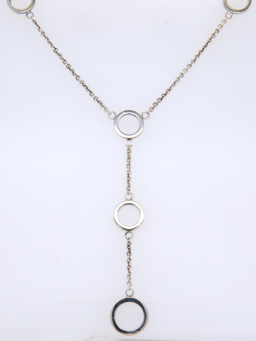 Tiffany & Co Lariat Circle station necklace (1 of 6)