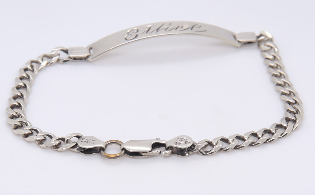 925 Sterling Silver Mexico Tag Bracelet (1 of 4)