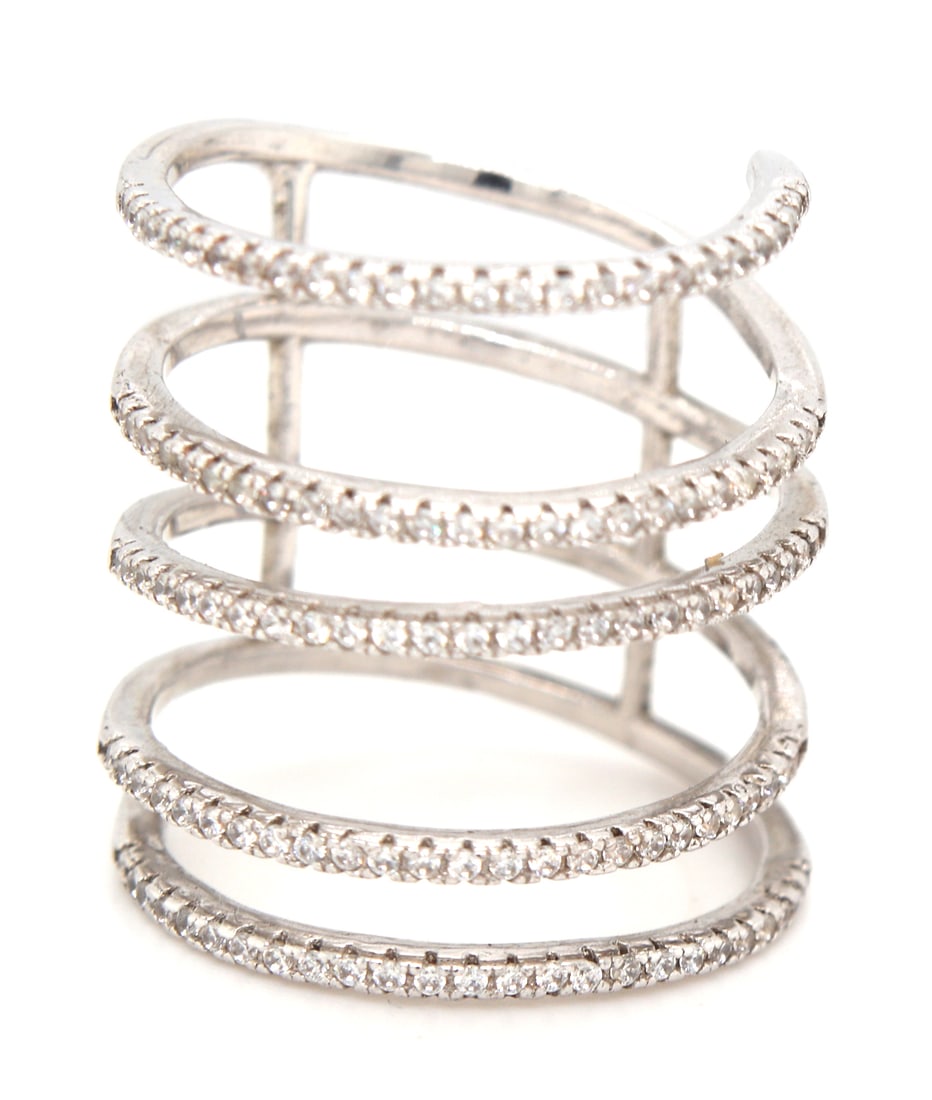 925 Sterling silver negative 3 space ring (1 of 4)