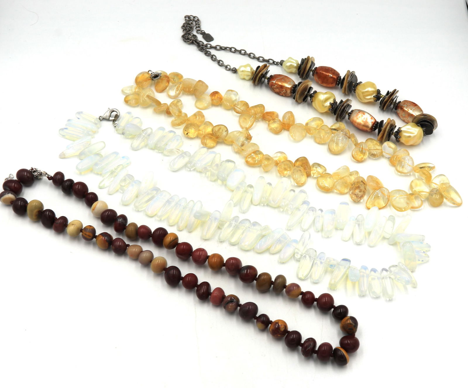 Group lot of 4 gemstone necklaces (1 of 8)