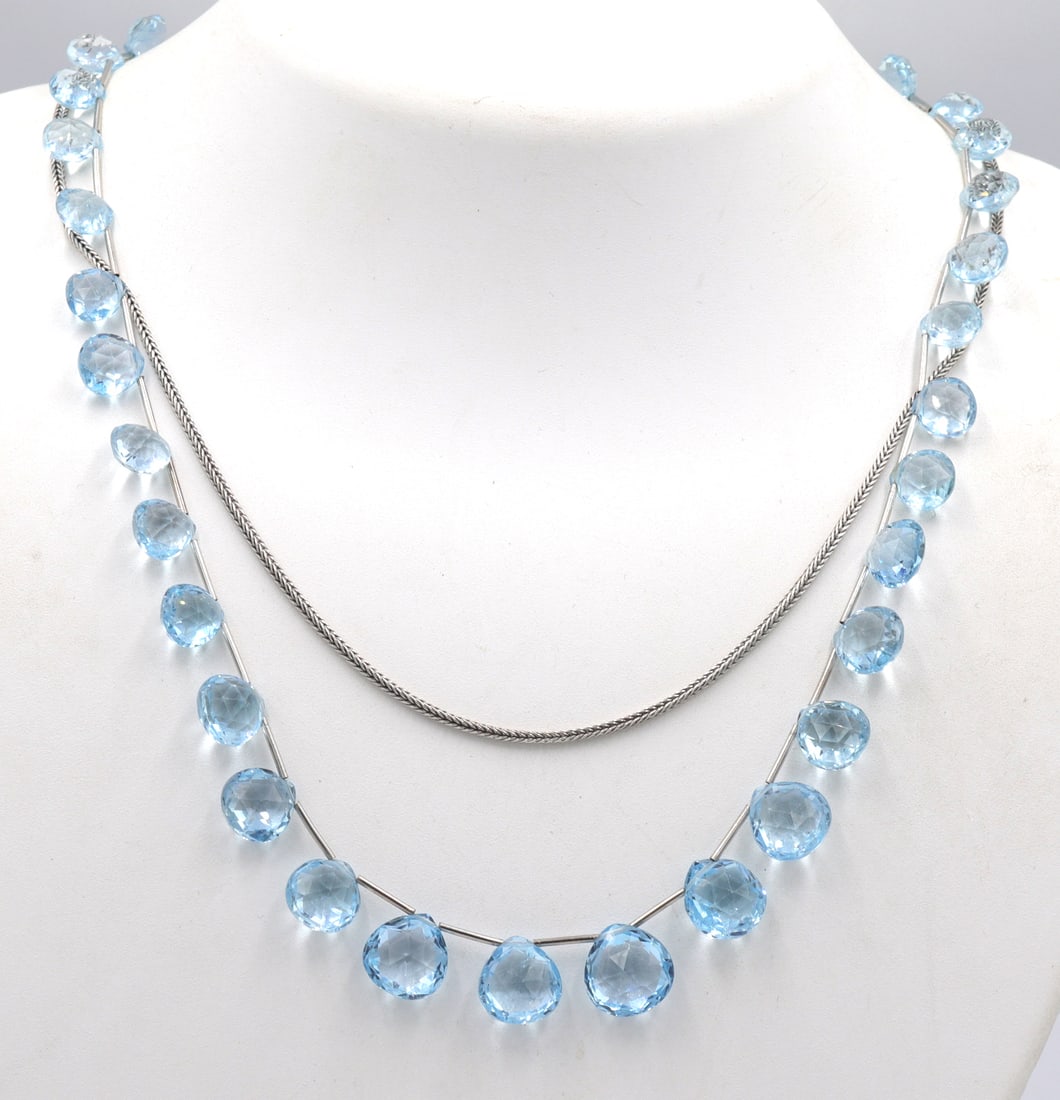 Lot of 2 925 sterling silver necklaces (1 of 7)