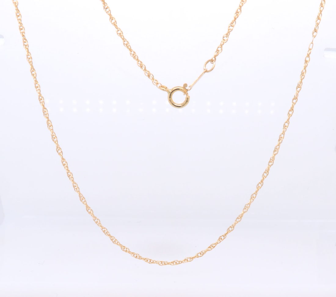 Elegant Yellow Gold Chain Necklace (1 of 5)