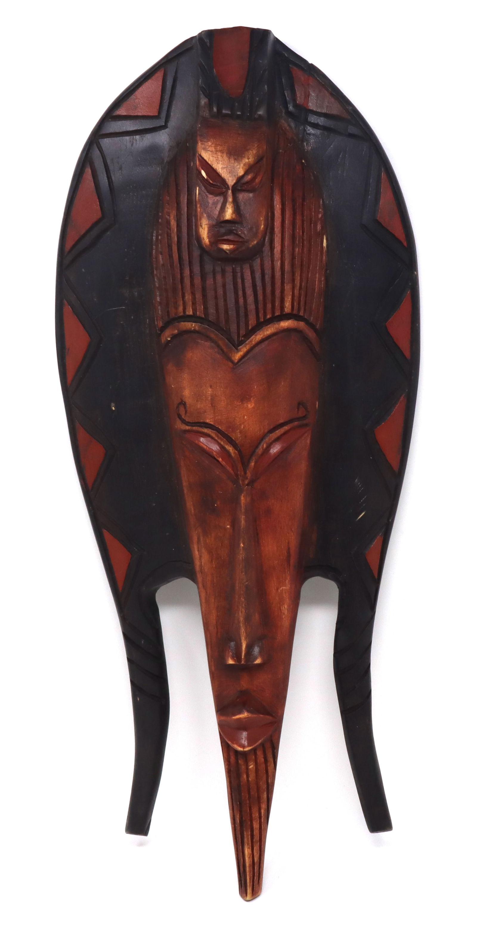 African wood wall mask (1 of 7)