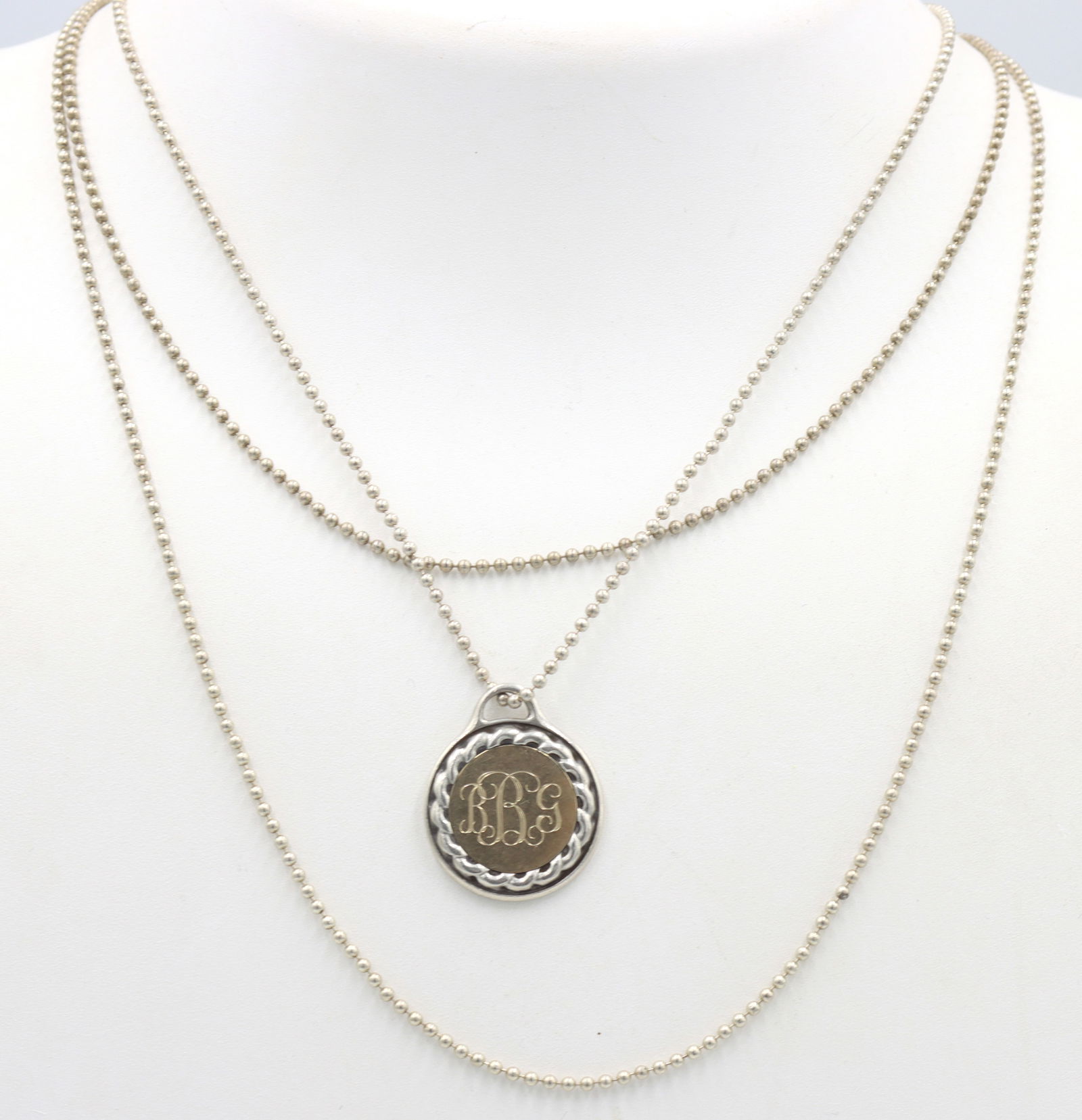 Group lot of 4 Vintage 925 sterling silver necklaces (1 of 8)