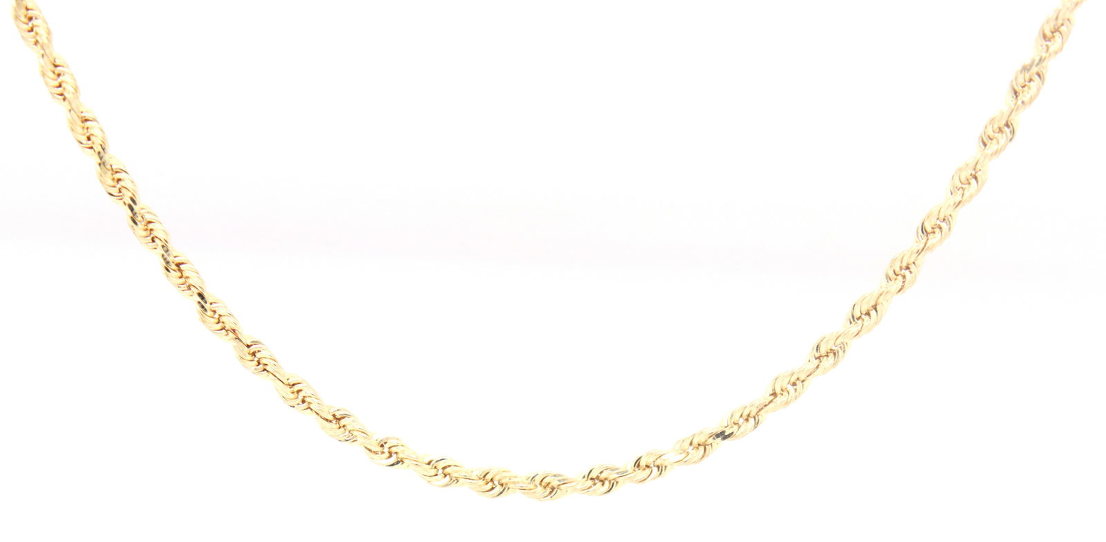14kt Yellow gold Rope chain necklace (1 of 4)