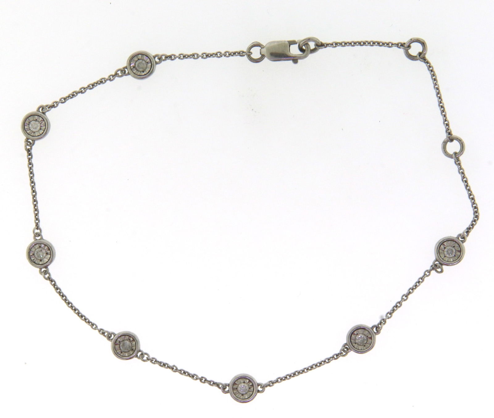 925 Sterling Silver Cubic Zirconia Bracelet (1 of 3)