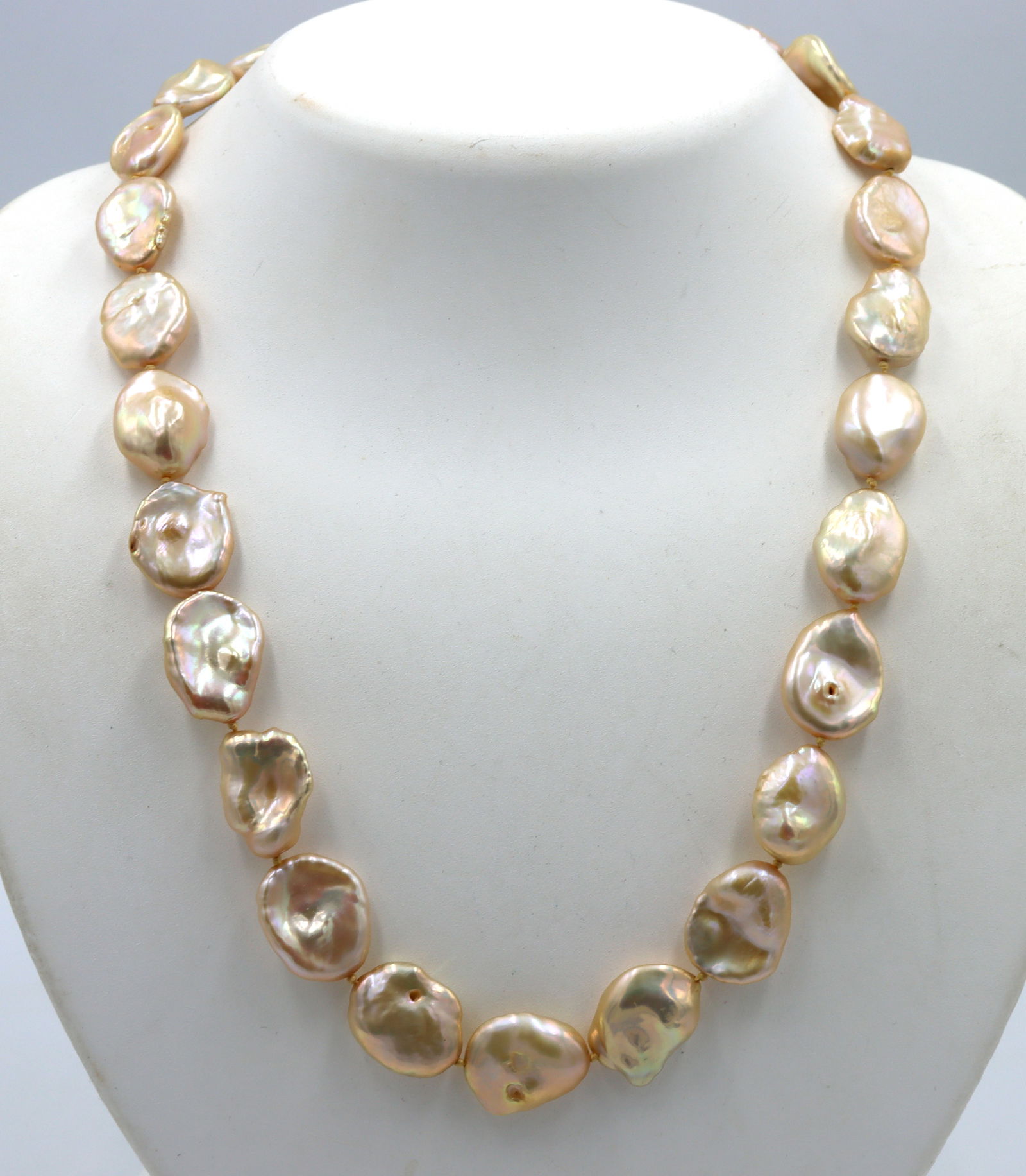 Honora pearl necklace with sterling silver clasp (1 of 5)