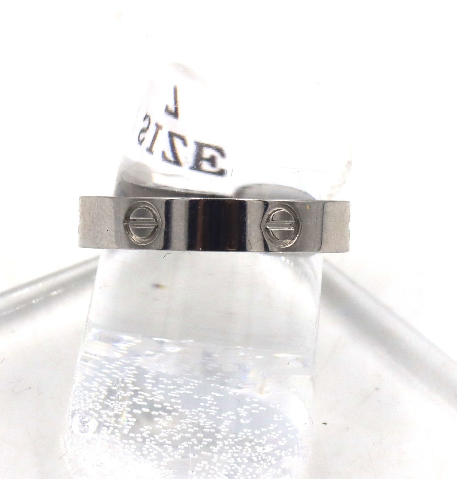 Stainless steel love band: Stainless steel love band. The total weight of the band is 4.3 grams. Ring size 7".