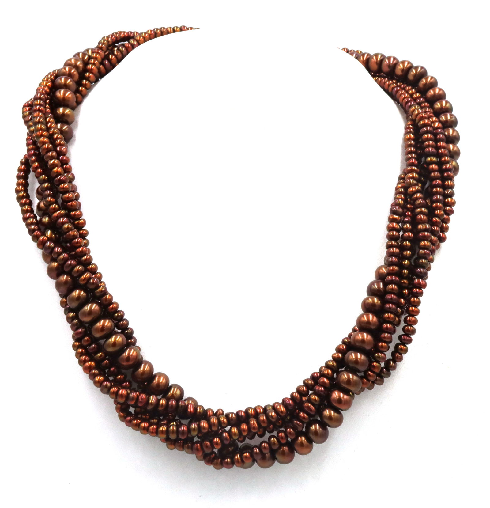 Honora pearl multi strand twisted necklace (1 of 7)