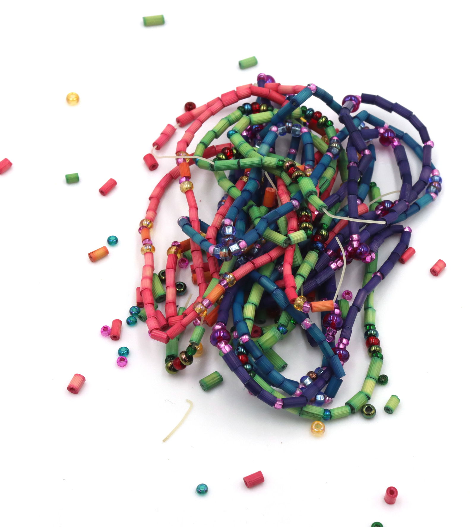 Multi color gemstone strands (1 of 3)