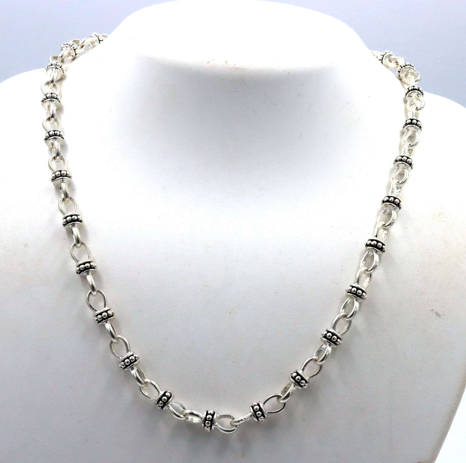 925 Sterling silver link necklace (1 of 4)