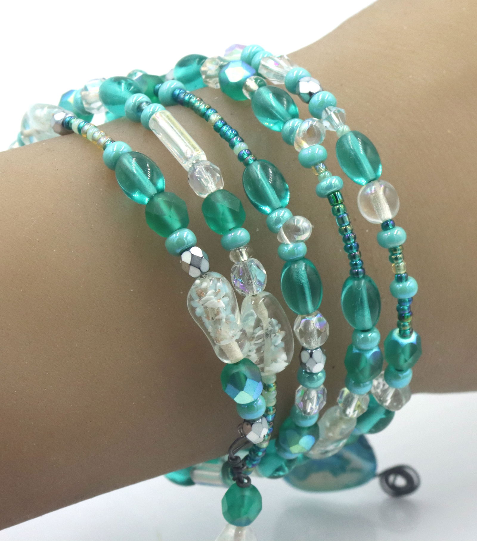 Multi row crystal bangles (1 of 5)