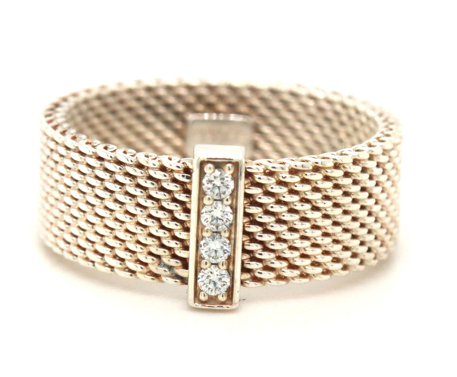 Tiffany & Co diamond somerset ring in 925 sterling silver (1 of 6)