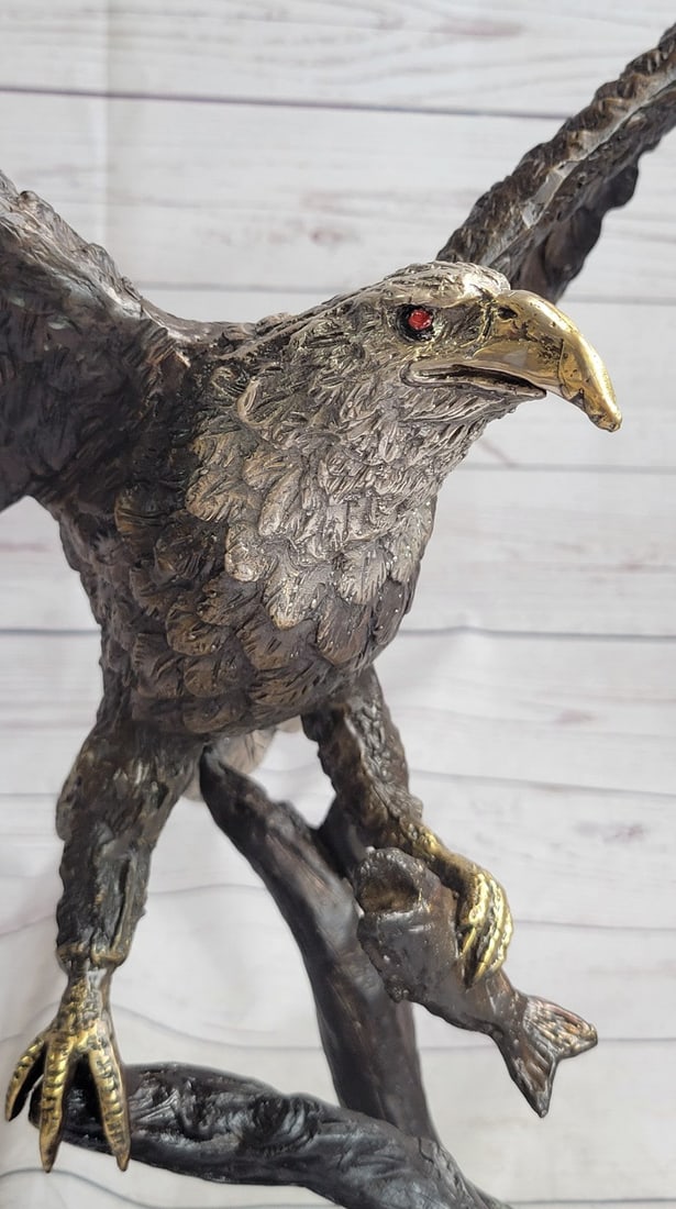 Stunning Eagle Bronze Statue - 6