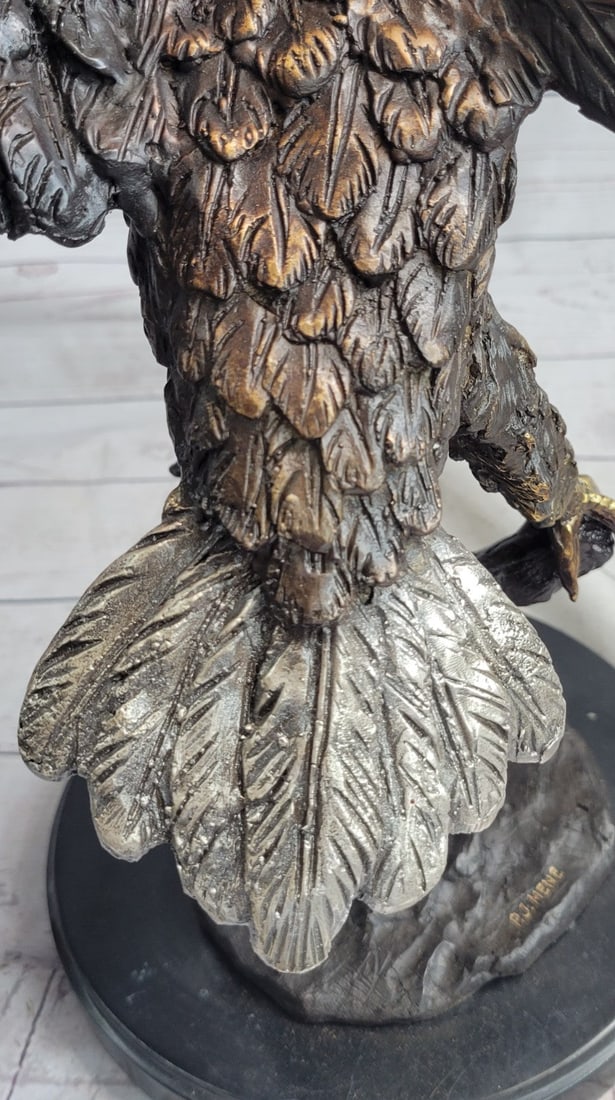 Stunning Eagle Bronze Statue - 9
