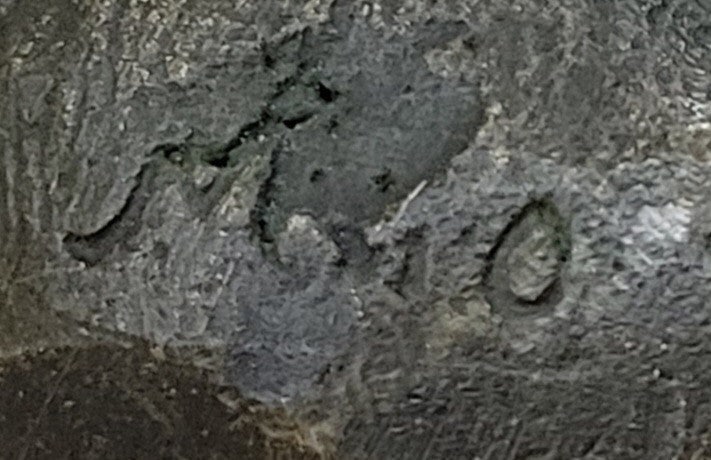 Green Patina Pug Dog Bronze Sculpture - 10