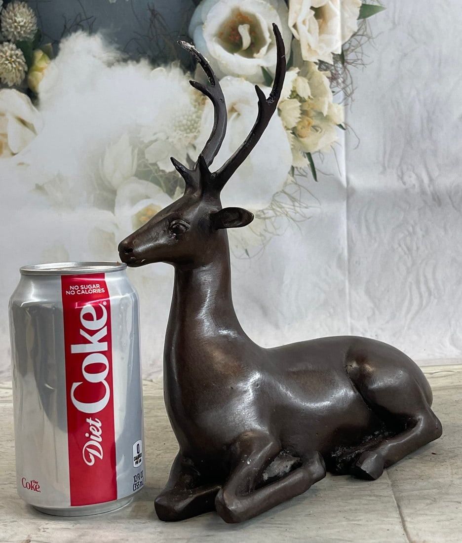 Elk Deer Bronze Sculpture - 2
