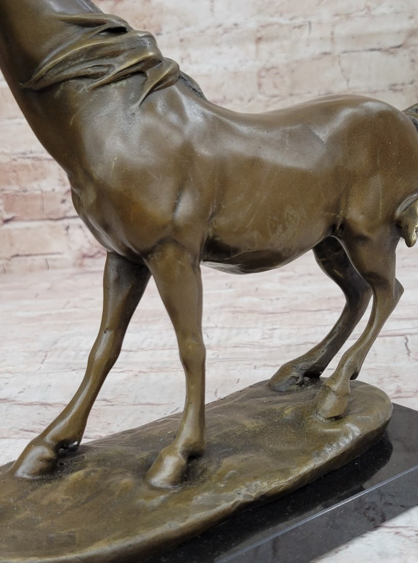 Stallion Horse Bronze Sculpture - 9