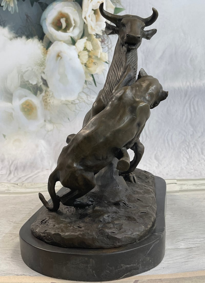 Gardet Panther Attacking Giselle Bronze Sculpture - 3