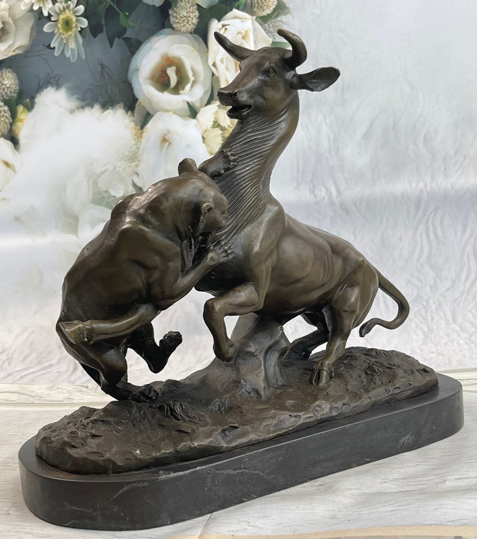 Gardet Panther Attacking Giselle Bronze Sculpture - 4