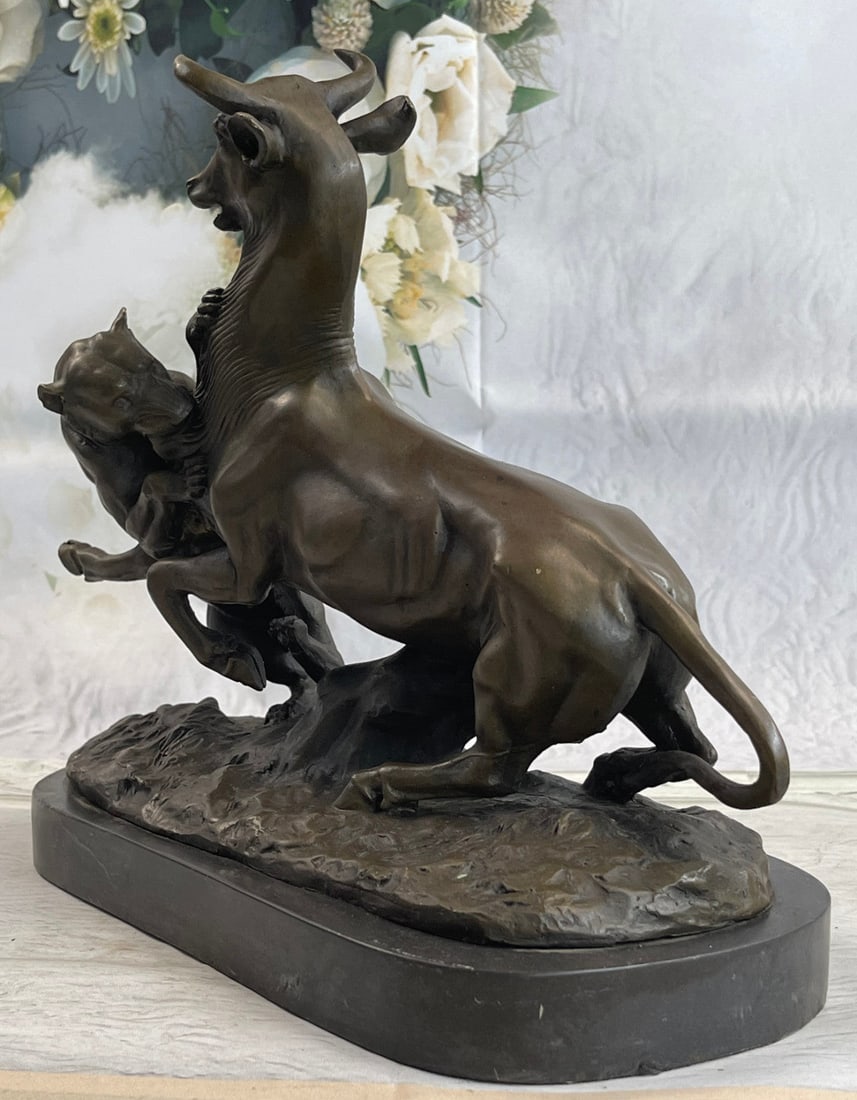 Gardet Panther Attacking Giselle Bronze Sculpture - 6